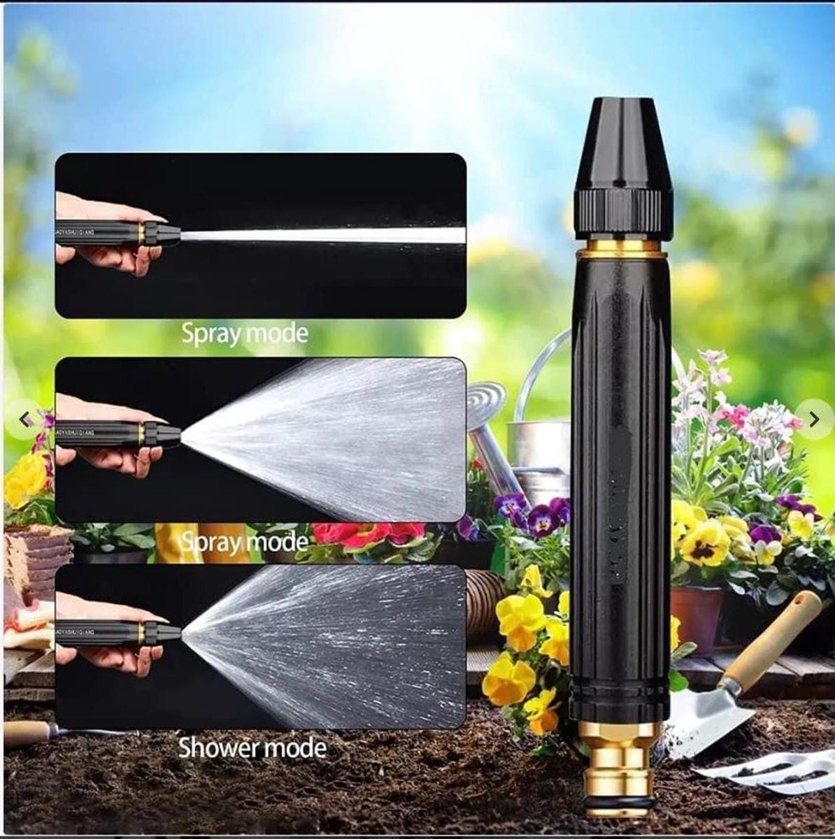 Car Wash Gun – High-Pressure Metal Water Gun Nozzle for Household & Vehicle Cleaning