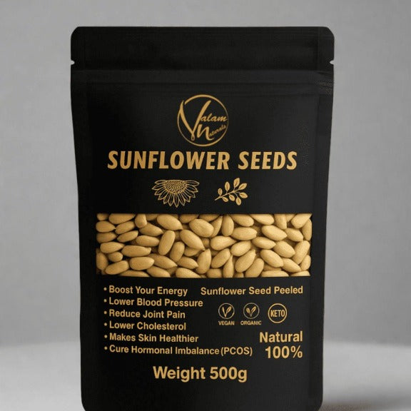Sunflower Seeds Without Shell | 100% Natural Peeled Seeds | Rich In Protein, Fiber, And Healthy Fats For Snacking, Baking, And Cooking (250g)