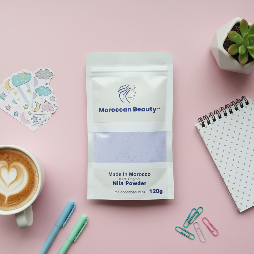 Moroccan Beauty Nila Powder | Blue Nila Skin Whitening Powder 120g | Best Quality Nila Powder