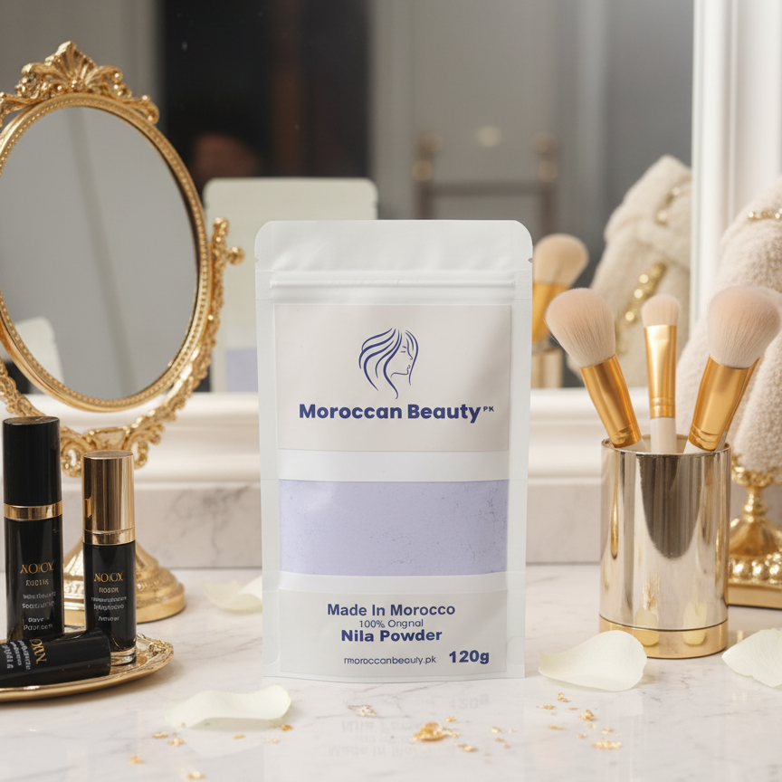 Moroccan Beauty Nila Powder | Blue Nila Skin Whitening Powder 120g | Best Quality Nila Powder