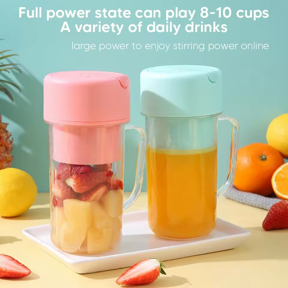 Professional Mini Juicer | USB Electric Portable Blender & Smoothie Maker | Stainless Steel Fruit Extractor with Straw