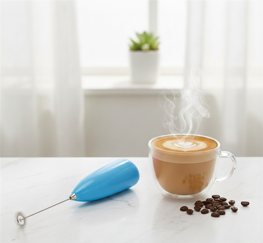 Coffee Beater & Milk Frother – Mini Handheld Egg Whisk, Drink Mixer & Foamer for Kitchen Use | Practical Cooking Tool (Random Color)