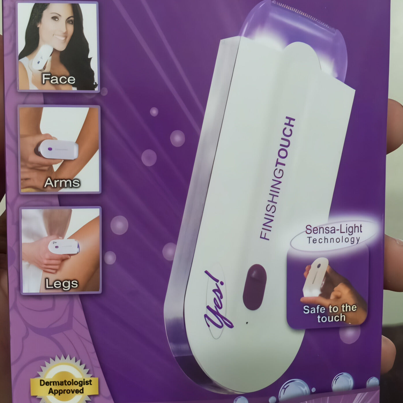 Women’s Electric Hair Remover with Advanced Sensa-Light Technology & Built-in LED Light | Safe & Painless Shaver for Face, Arms, Armpits, Legs & Full Body | Portable Lipstick-Design Razor, Washable Head, Gentle on Skin, Battery Operated