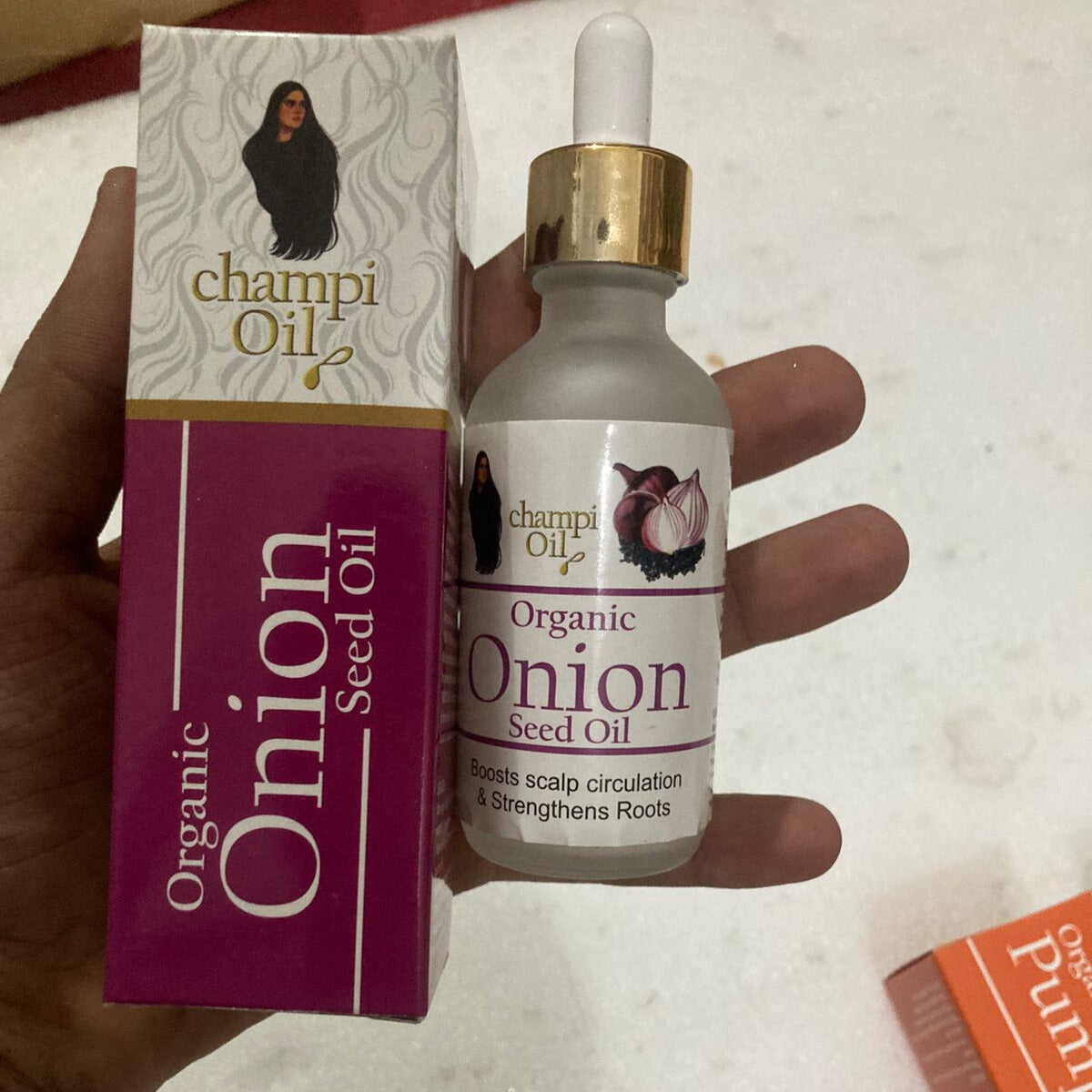 Organic Onion Oil | 100% Pure Cold-Pressed Hair Oil for Hair Growth, Dandruff Control & Strong, Shiny Hair – Enriched with Natural Extracts (50 ml)