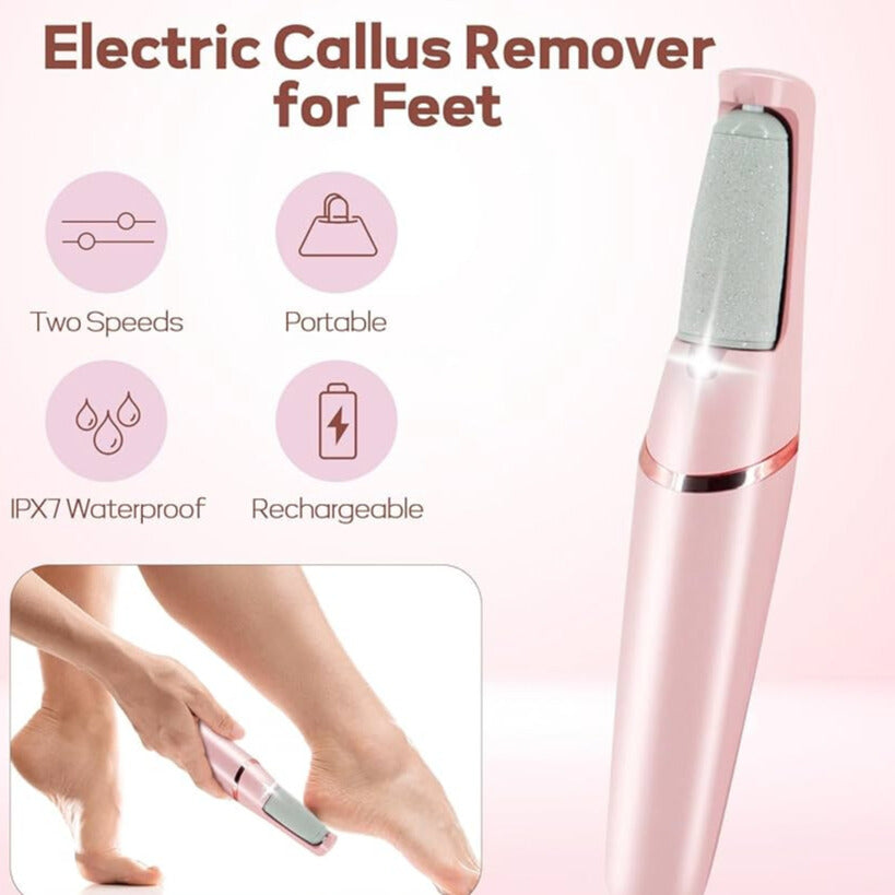 Rechargeable Foot Callus Remover With 1 Extra Head