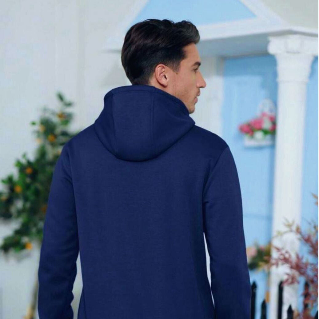 Unisex Hoodies for Men & Women | Premium Fleece Winter Hoodie | Warm, Stylish & Comfortable Casual Wear blue large