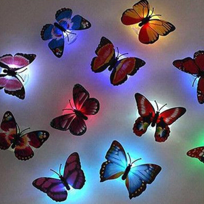 Glow In The Dark 3D Led Butterfly Night Light Led Color Changing for Kids Room (1 PCs Butterfly)